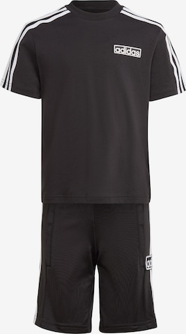 ADIDAS ORIGINALS - Conjunto 'Adibreak' en negro: frente