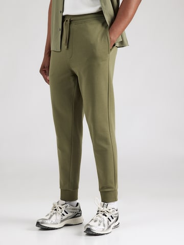 HUGO - Tapered Pantalón 'Dayote' en verde: frente