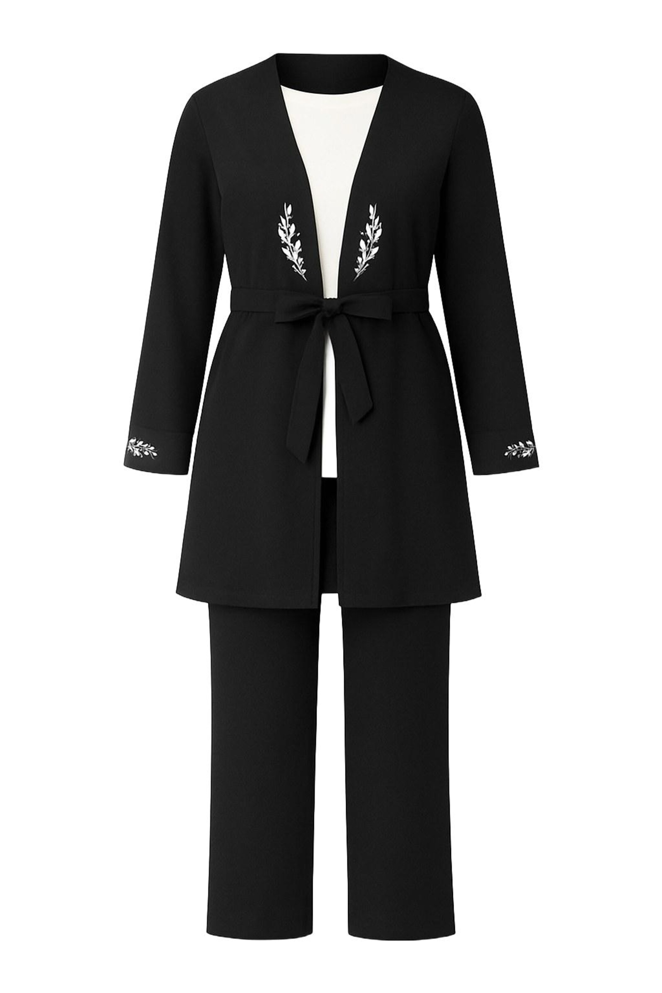 MODAMIHRAM Set in Schwarz: Vorderseite