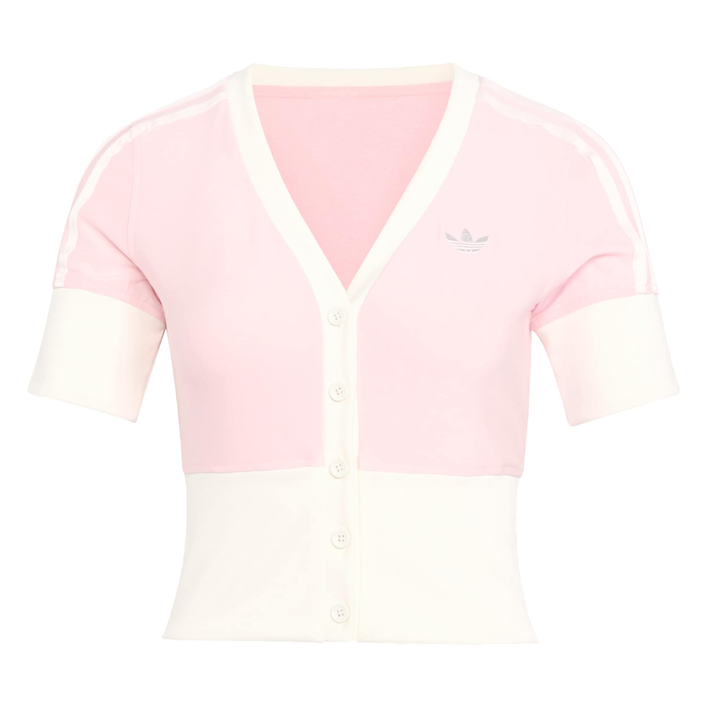 Cardigan 'V-NECK SHIRT WITH' ADIDAS ORIGINALS en rose : devant