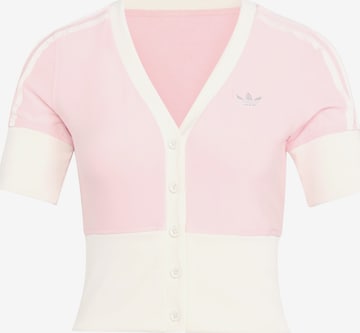 ADIDAS ORIGINALS - Cárdigan 'V-NECK SHIRT WITH' en rosa: frente