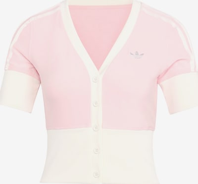 ADIDAS ORIGINALS Kardigan 'V-NECK SHIRT WITH' u roza / bijela, Pregled proizvoda