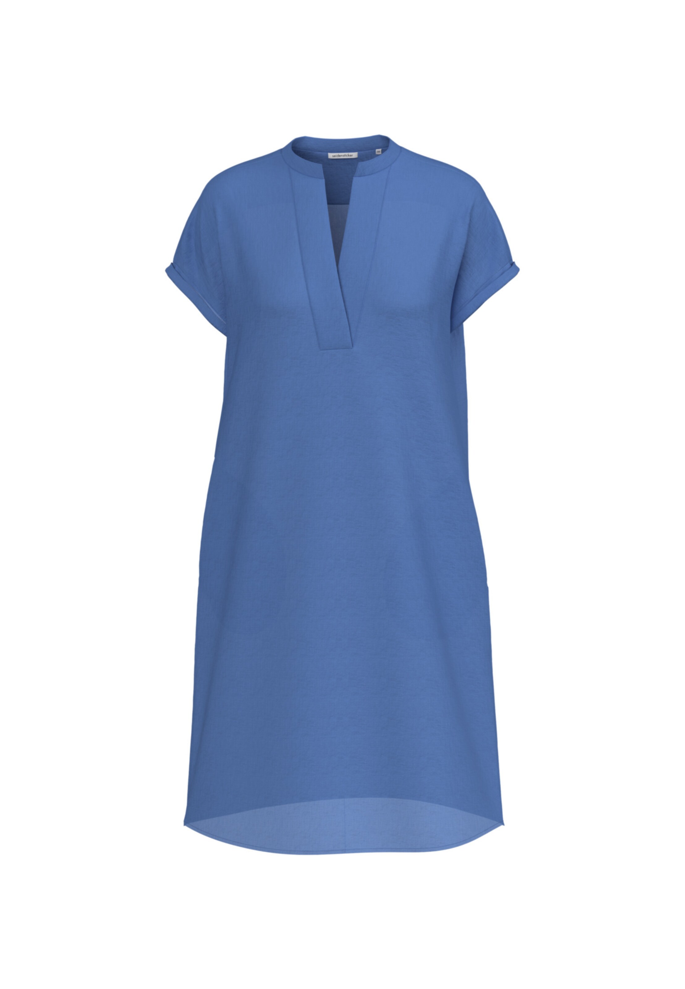 SEIDENSTICKER Blousejurk 'Schwarze Rose' in Blauw: voorkant