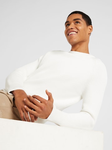 DRYKORN Sweter 'ARON' w kolorze biały