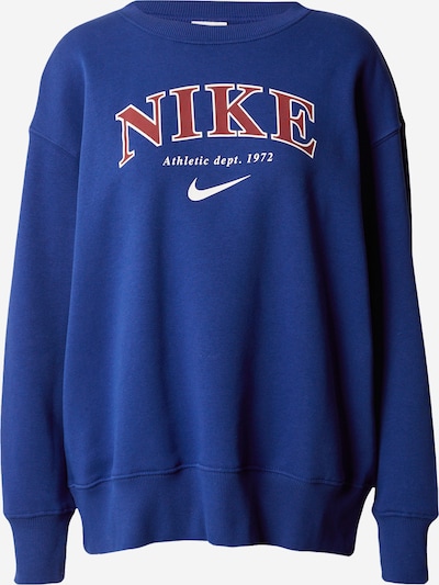 Nike Sportswear Sweatshirt in royalblau / rubinrot / weiß, Produktansicht