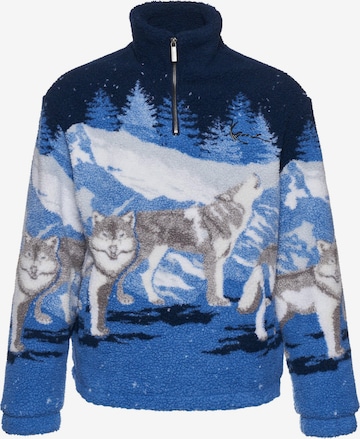 Pull-over Karl Kani en bleu : devant