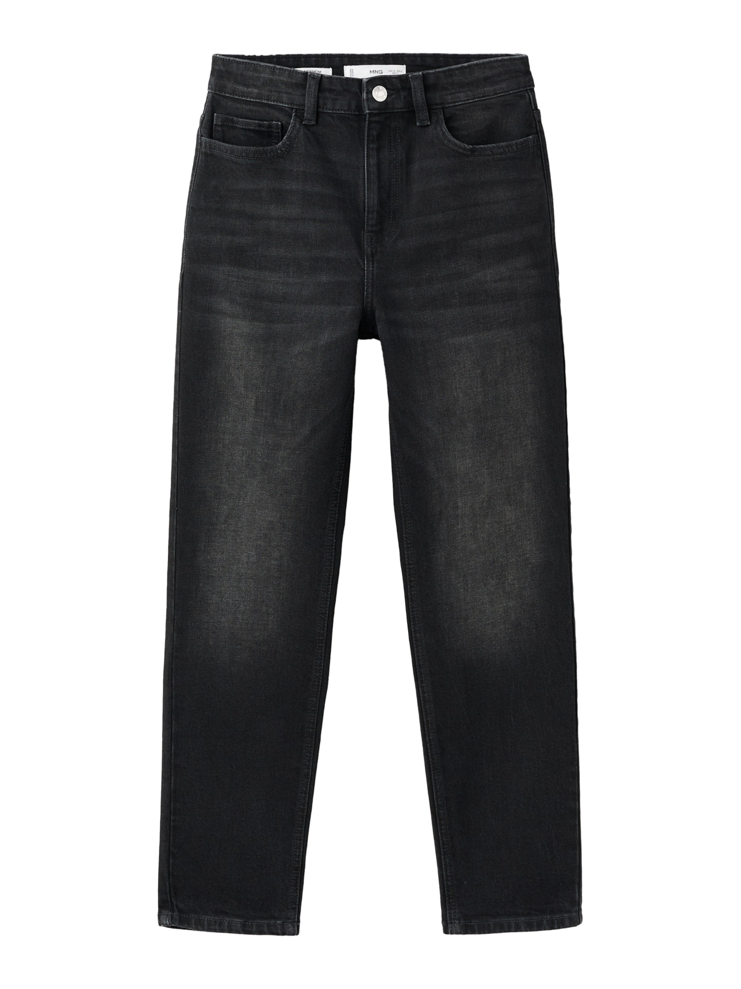 MANGO Tapered Jeans 'NEWMOM' in Schwarz: Vorderseite