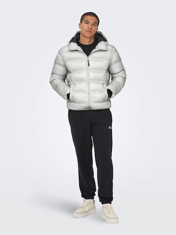 Giacca invernale 'ONSUNION' di Only & Sons in grigio
