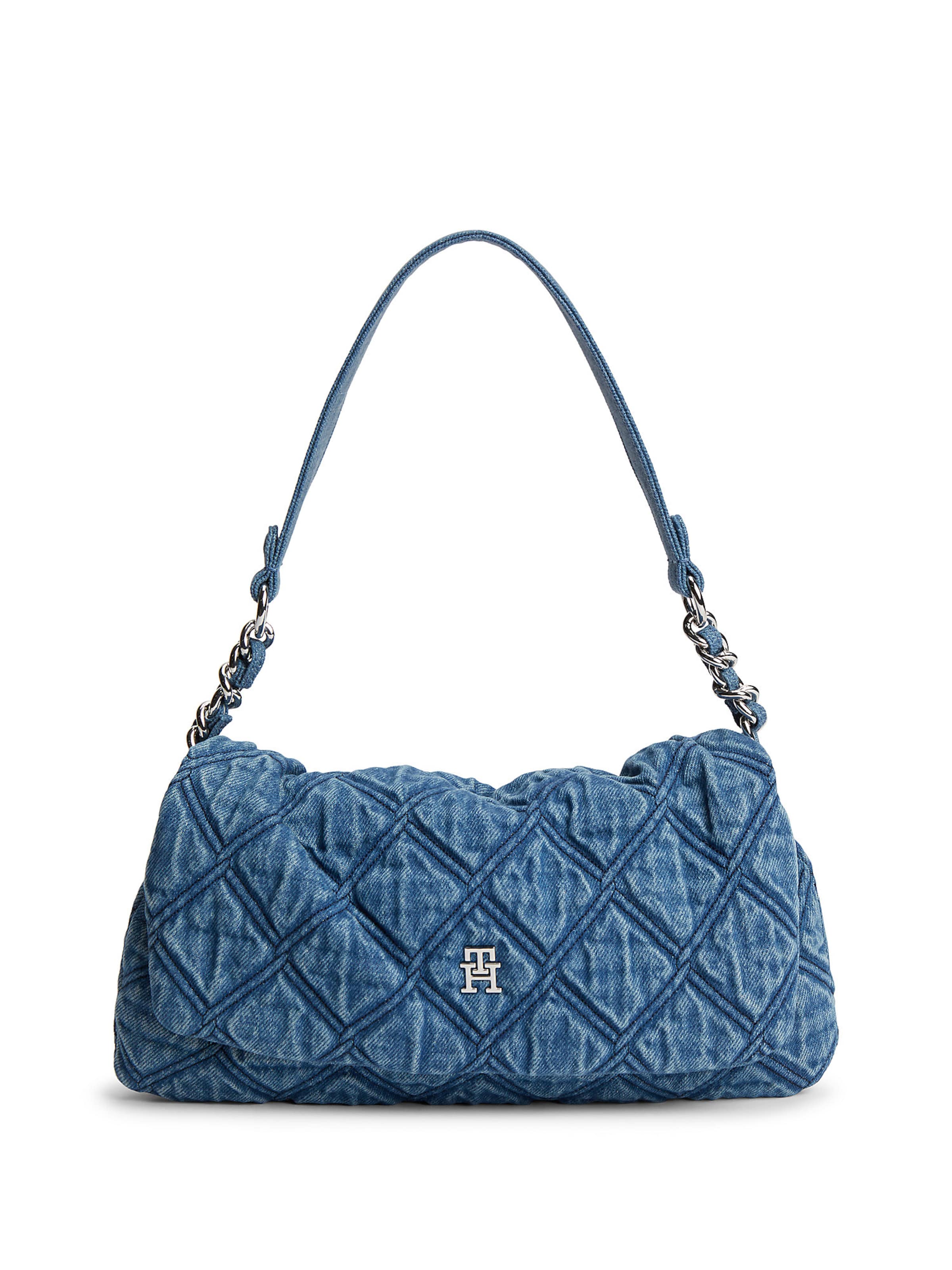 TOMMY HILFIGER Schoudertas in One Size in de kleur Blauw denim, Productweergave