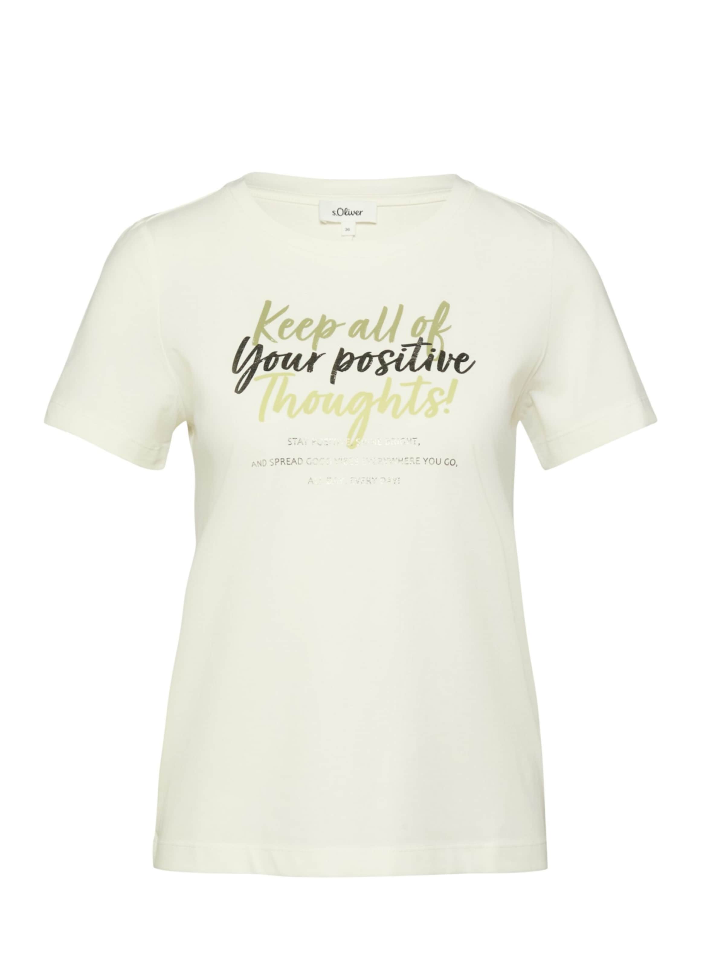 s.Oliver Shirt 's.Oliver - Dames t-shirt' in Wit: voorkant
