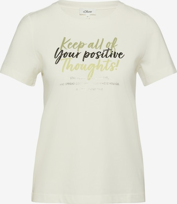 s.Oliver Shirt 's.Oliver - Dames t-shirt' in Wit: voorkant
