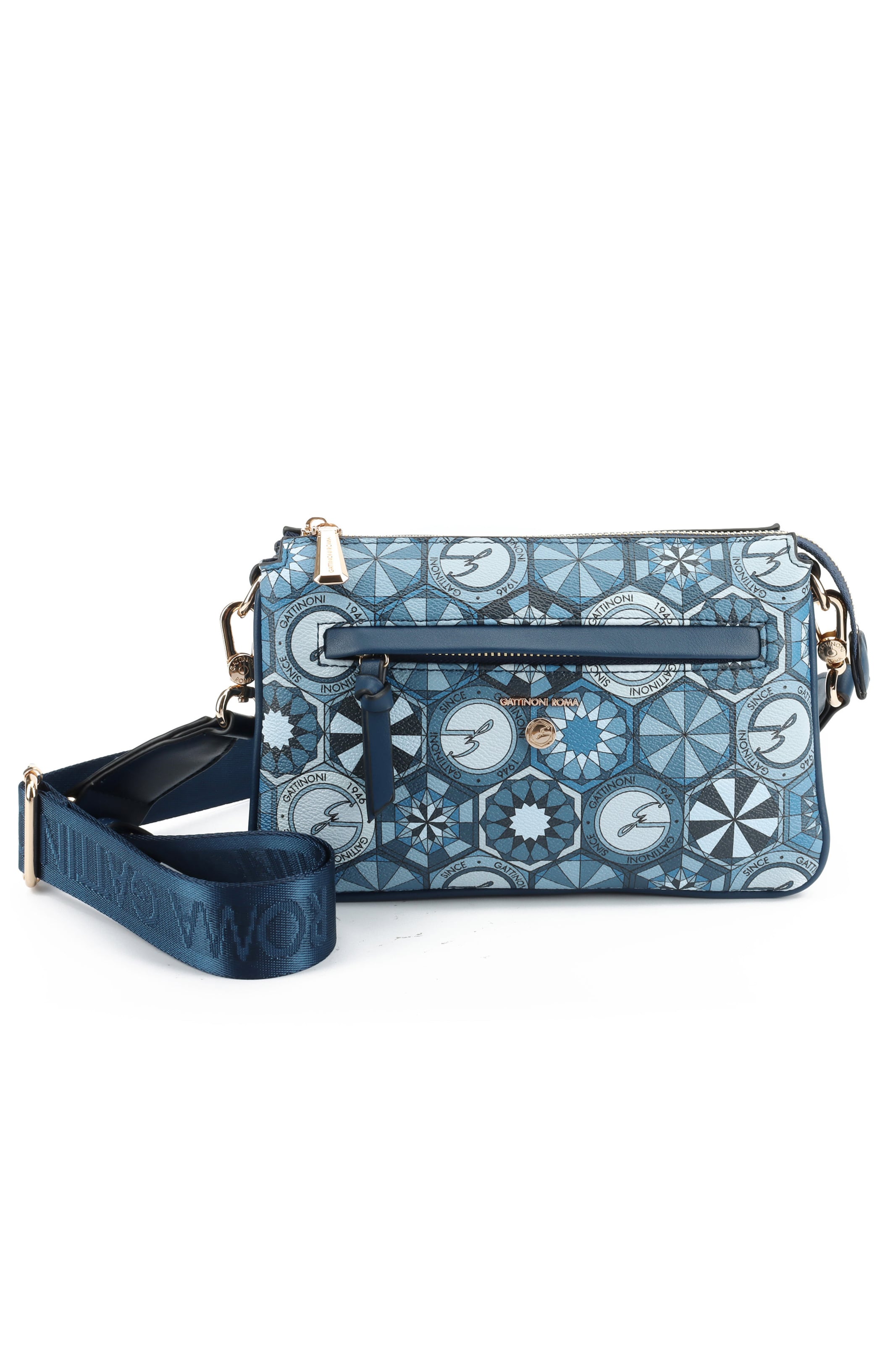Gattinoni Tasche 'Teodosia' in Blau: Vorderseite