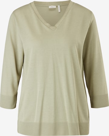 T-shirt s.Oliver BLACK LABEL en vert : devant