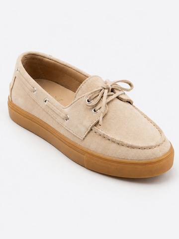 ANK Select Moccasin 'Casual' in Beige: front