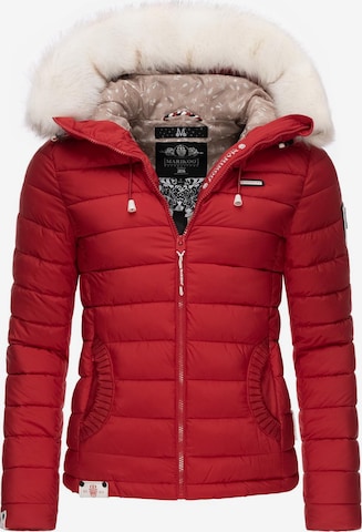 MARIKOO Winter Jacket 'Nasriin' in Red: front