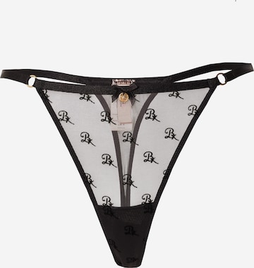 Boux Avenue - Tanga 'KYRA' em preto: frente