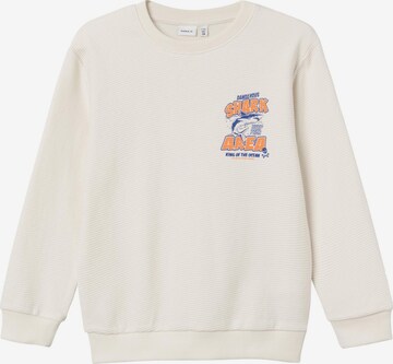 NAME IT Sweatshirt in White: front