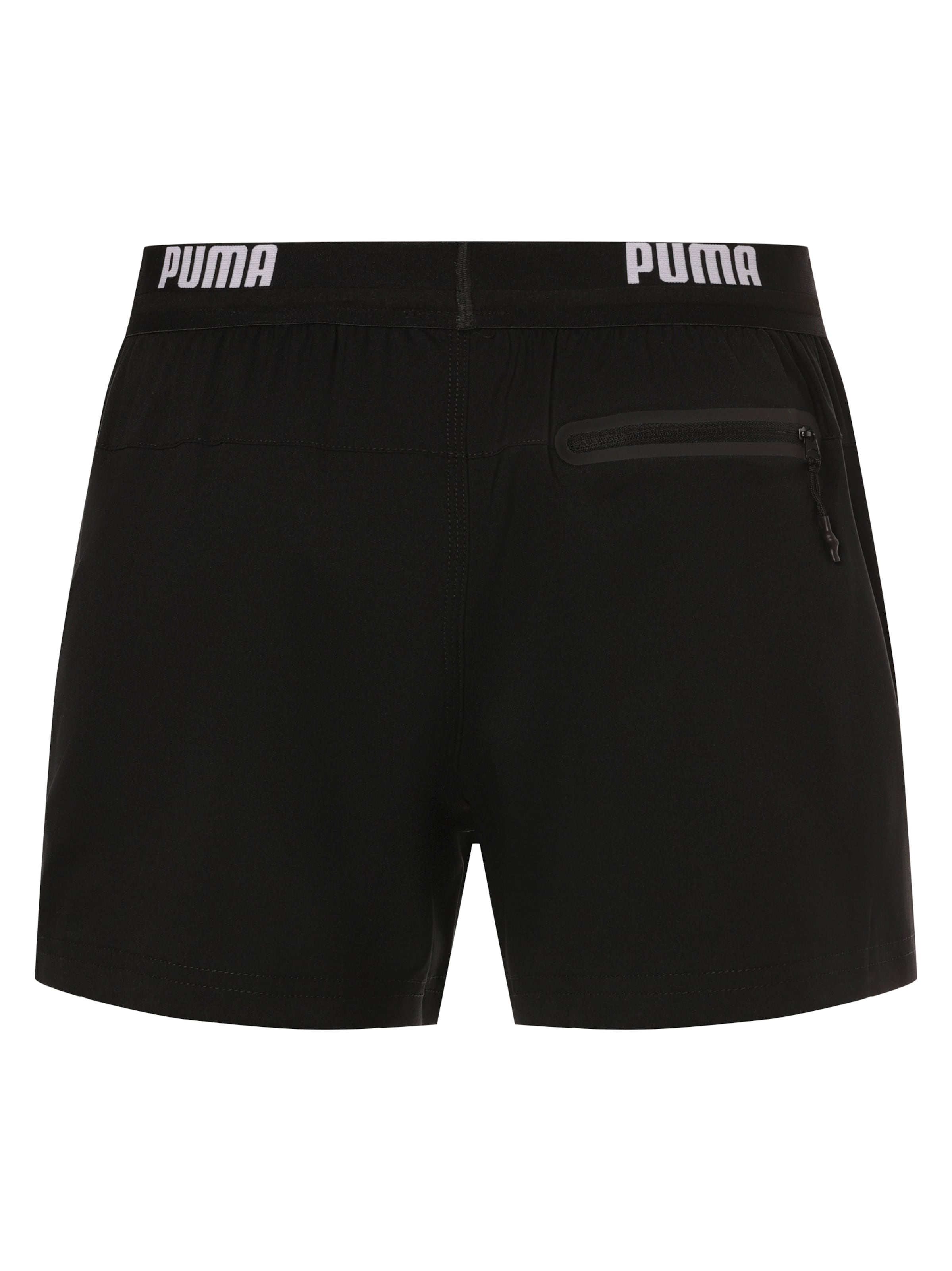 PUMA Regular Badeshorts in Schwarz