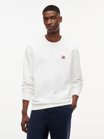 Tommy Jeans Sweatshirt in White: front