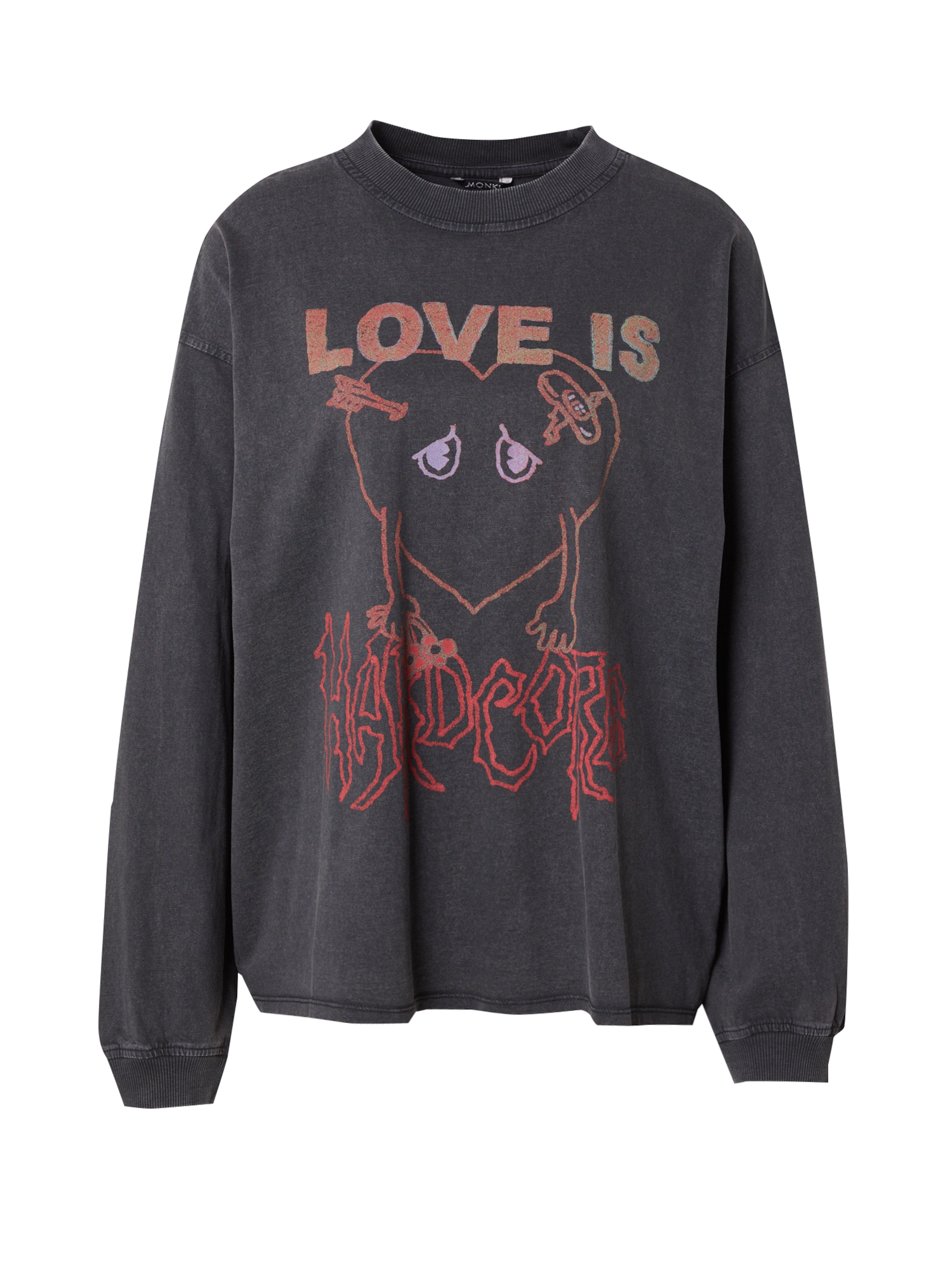 Monki Μπλουζάκι σε μαύρο: μπροστά