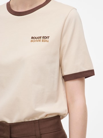 T-shirt ROUGE EDIT en beige
