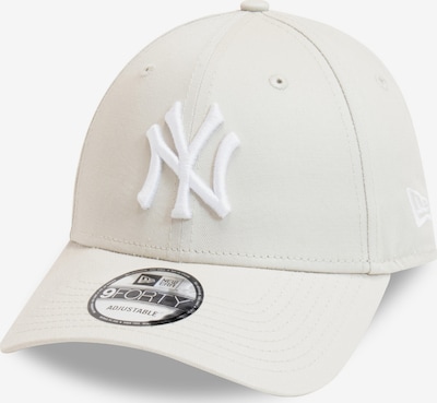 Kepurė 'LEAGUE ESS 9FORTY NEYYAN' iš NEW ERA, spalva – gelsvai pilka spalva / juoda / balta, Prekių apžvalga
