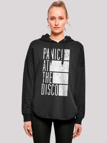 F4NT4STIC Sweatshirt 'Panic At The Disco Block' in Zwart: voorkant