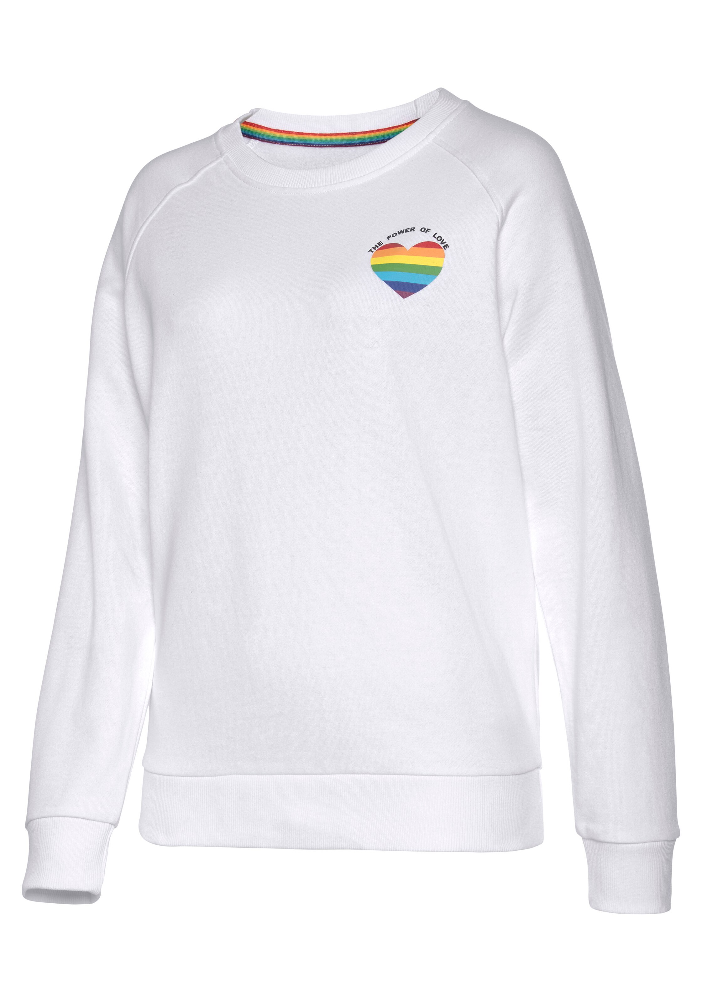 LASCANA Sweatshirt in White