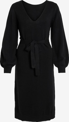 VILAPletena haljina 'RIL' - crna boja: prednji dio