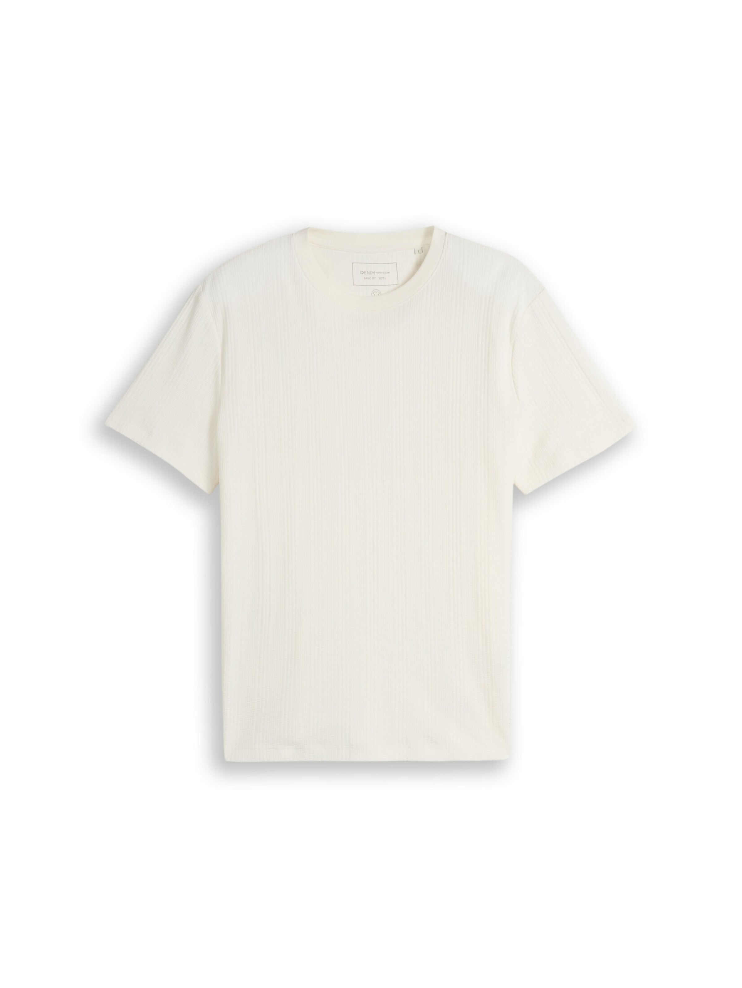 TOM TAILOR DENIM T-Shirt in Weiß: Vorderseite
