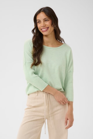 SAINT TROPEZ Pullover 'SZMila' in Grün: Vorderseite