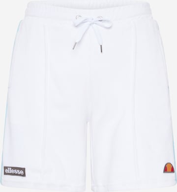 ELLESSE Regular Workout Pants 'Robiro' in White: front