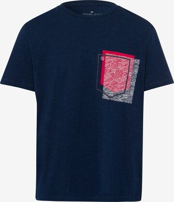 Cross Jeans T-Shirt '15918' in Blau: predná strana