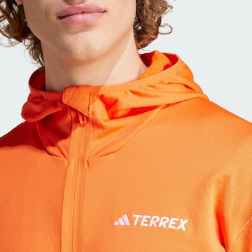 ADIDAS TERREX Athletic Fleece Jacket 'Xperior' in Orange