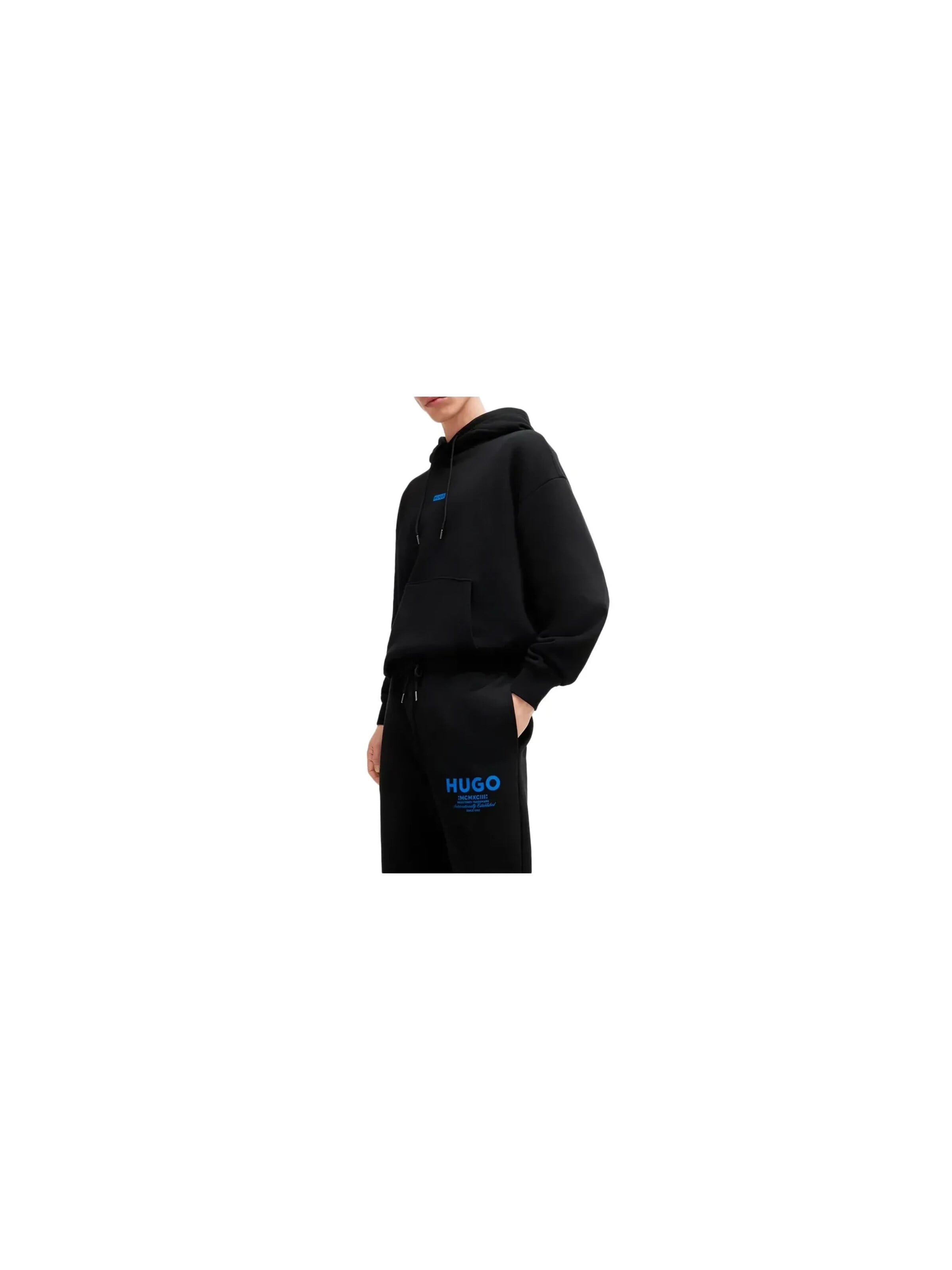 HUGO - regular Pantalón deportivo 'Nevez' en negro