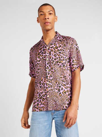 AllSaints Regular fit Skjorta i lila: framsida