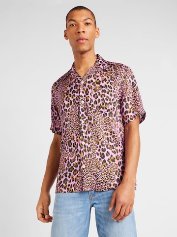 purpurinė AllSaints Standartinis modelis Marškiniai: priekis