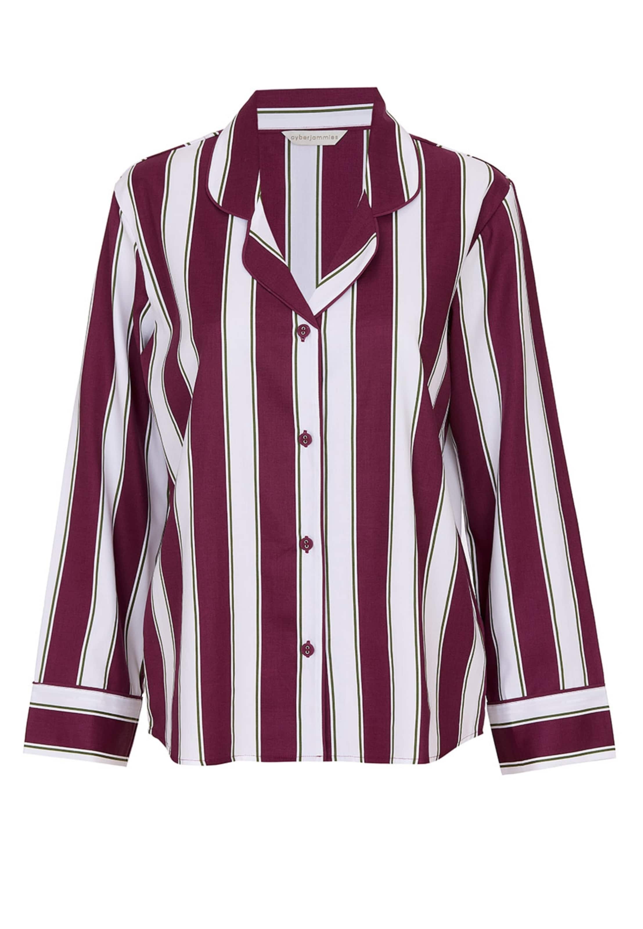 Cyberjammies Pajama Shirt 'Yasmin' in Red: front