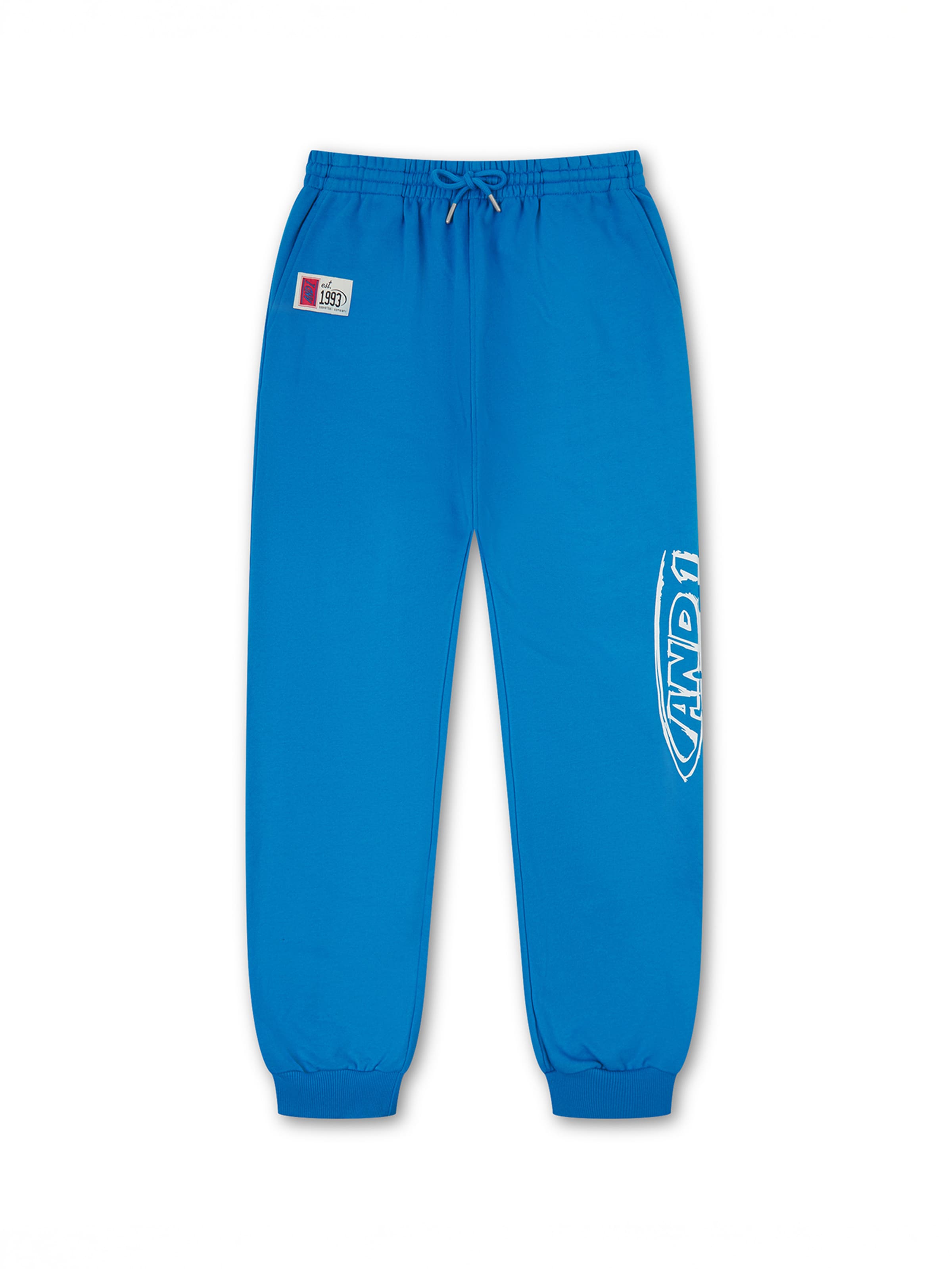 Effilé Pantalon AND1 en bleu : devant