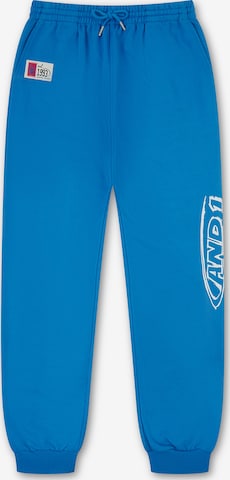 AND1 Tapered Housut värissä sininen: etupuoli