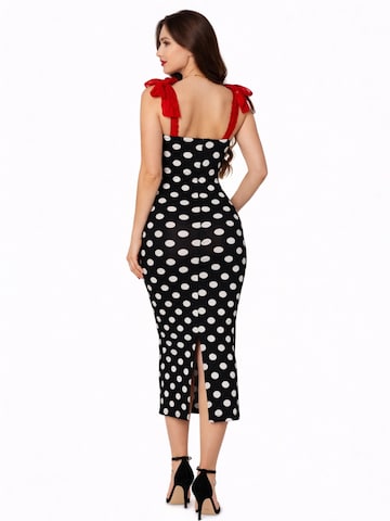 Elena Athanasiadou Cocktailmekko 'POLKA' värissä musta