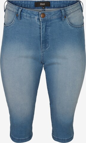 Zizzi Slimfit Jeans 'Amy' in Blauw: voorkant