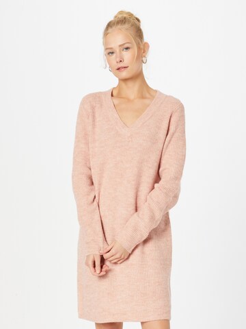 PIECES Knitted dress 'ELLEN' in Pink: front