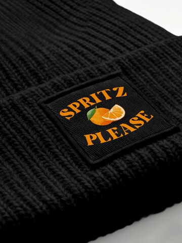 Neverless Beanie 'Spritz Please' in Black