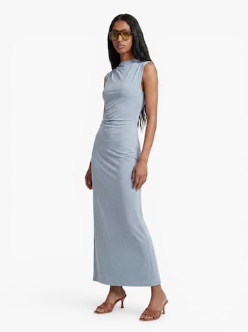 Robe 'SLFROBIN-MAJA' SELECTED en bleu : devant
