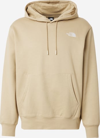 Sweat-shirt 'ESSENTIAL' THE NORTH FACE en beige : devant