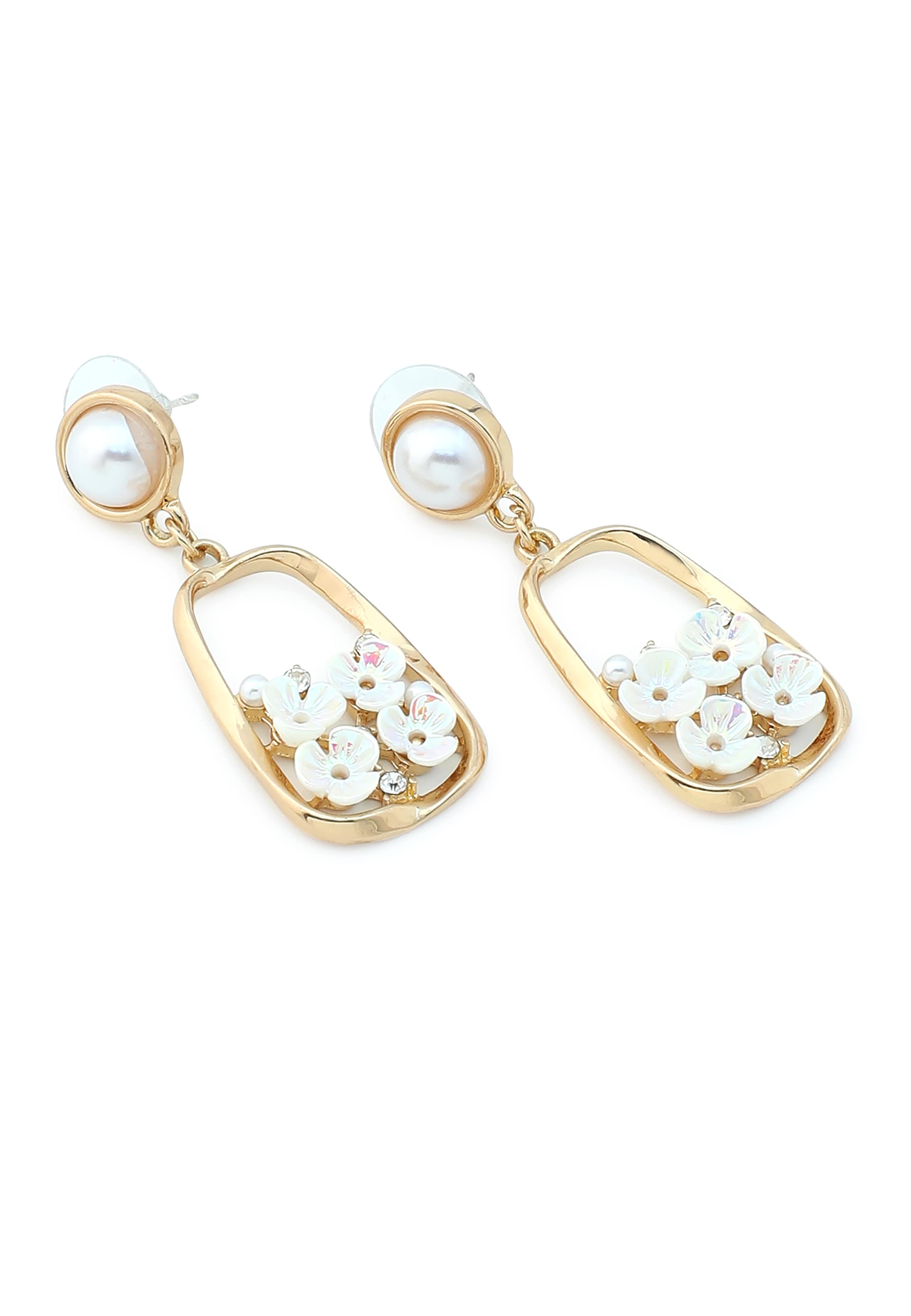 Boucles d'oreilles 'Anstey' SOHI en or : devant