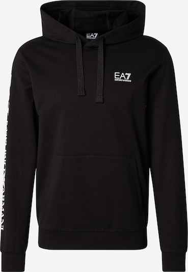 EA7 Emporio Armani Sweater majica u crna / bijela, Pregled proizvoda