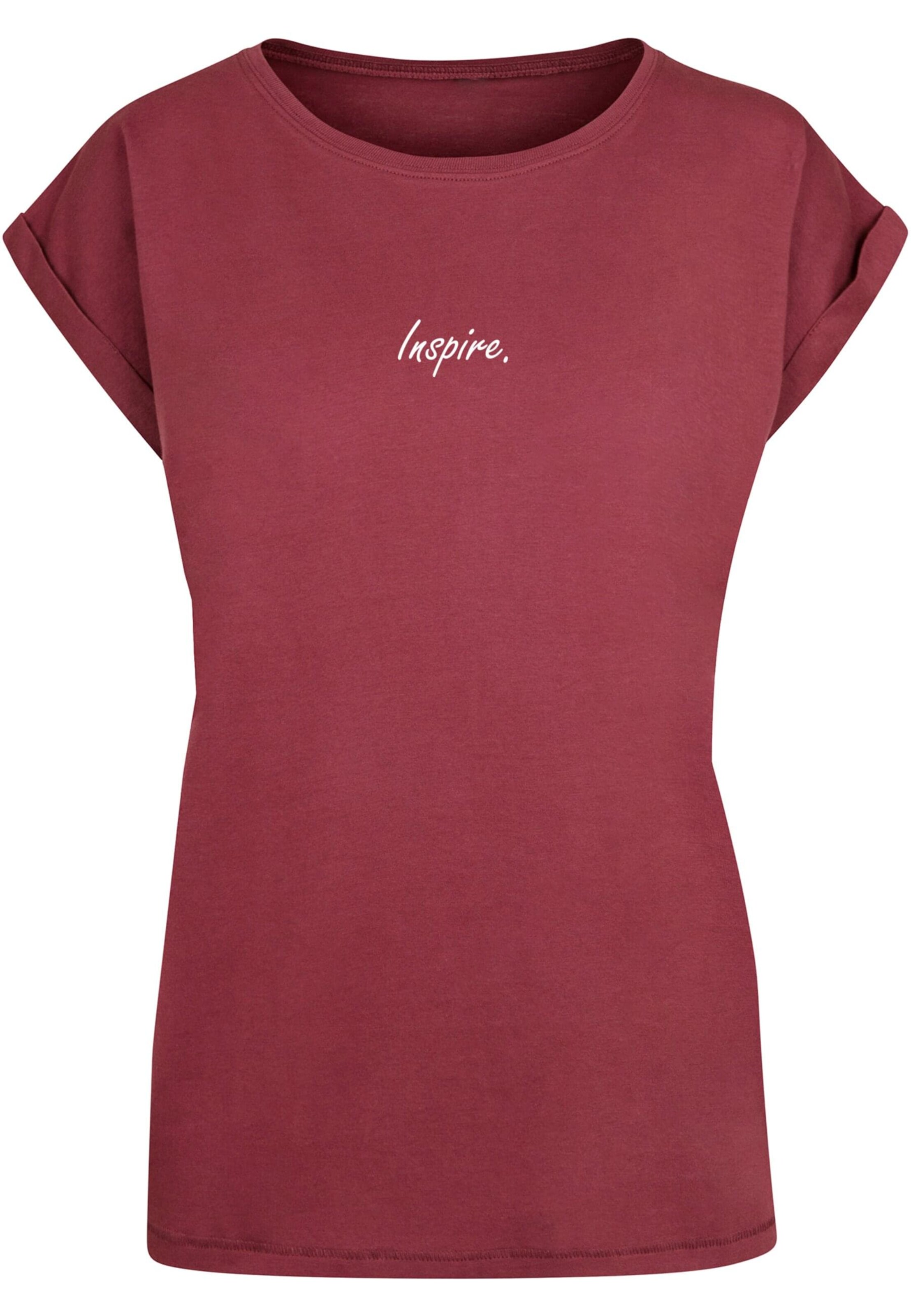 Merchcode Shirt 'Inspire' in Red: front