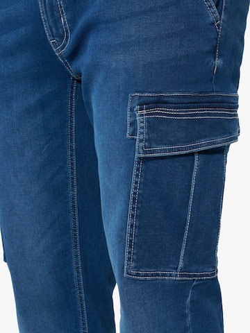 Jan Vanderstorm Loose fit Cargo Jeans ' Gunnheim ' in Blue
